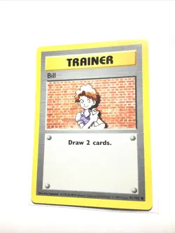 BILL - 91/102 - Base Set SHADOWLESS - Pokemon Card - NM - Image 1