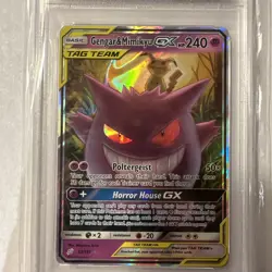 Pokemon 2019 Sun and Moon Team Up Gengar and Mimikyu GX PSA 9 - Image 4