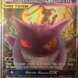 Pokemon 2019 Sun and Moon Team Up Gengar and Mimikyu GX PSA 9 - Image 5
