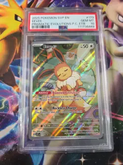 Pokemon Center ETB BSP 173 Prismatic Evolutions Eevee PSA 10 - Image 1