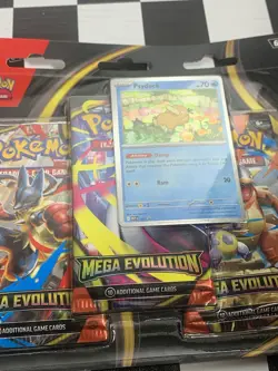 Pokemon TCG Mega Evolution 3-Pack Blister Set of 2 Psyduck and Golduck - Image 3
