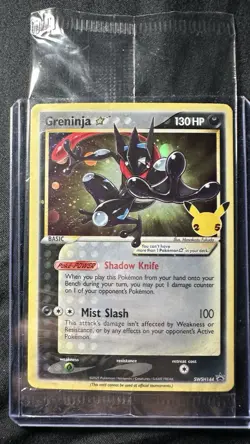 Pokemon Greninja SWSH144 Celebrations Gold Star Promo 25th Anniversary SEALED - Image 4