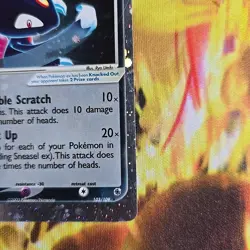 Sneasel ex 103/109 Ruby and Sapphire Holo 2003 Pokemon TCG MP - Image 2