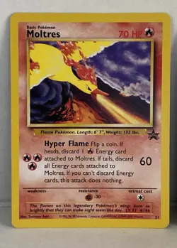 Pokemon Legendary Birds Set (Moltres, Zapdos, Articuno) Black Star Promo LP - Image 2