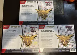 Pokemon TCG Scarlet & Violet 151 Zapdos EX Collection Box, Lot of 3 - Image 2