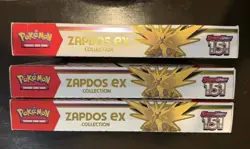 Pokemon TCG Scarlet & Violet 151 Zapdos EX Collection Box, Lot of 3 - Image 4