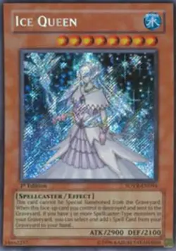 Yugioh! LP Ice Queen - SOVR-EN094 - Secret Rare - 1st Edition Lightly Played, En - Image 1