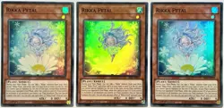3 x SESL-EN014 Rikka Petal - Super Rare 1st Edition Near Mint YuGiOh Cards - Image 1