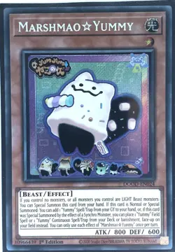 Yu-Gi-Oh! TCG Marshmao☆Yummy DOOD-EN024 Secret Rare 1st Edition Near Mint - Image 1