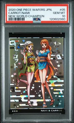 One Piece Wafer Card Nami Carrot PSA10 Trading Card Collectible Rare - Image 4