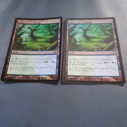 Foil EVE Overflowing Orchard Flooded Grove 2 Pieces Collectible Card Game - Image 1