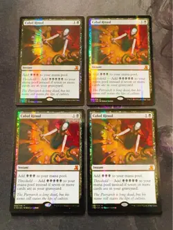 Cabal Ritual Foil Card Set of 4 From the Vault Unused MTG - Image 1