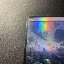MTG Foil English Swamp Avon 0003 SLP Card Magic The Gathering - Image 2
