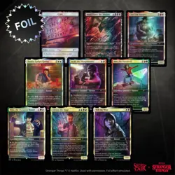 MTG Secret Lair Stranger Things Foil Unopened Box Card Set - Image 1