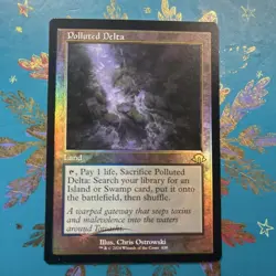 MTG Contaminated Delta Foil Old Frame English Card - Image 1