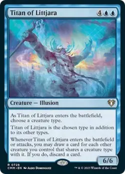 MTG English Titan of Littjara NM Normal Commander Masters - Image 1