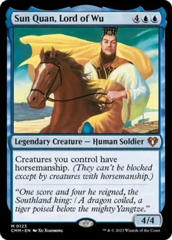 MTG English Sun Quan, Lord of Wu NM Normal Commander Masters - Image 1