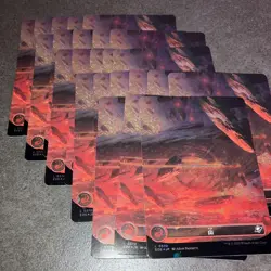 MTG Japanese Eternity Mountain Galaxy Foil Set of 23 Playable Cards - Image 1
