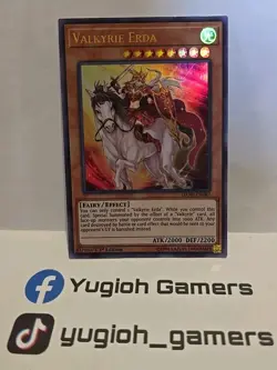 YUGIOH VALKYRIE ERDA DANE 1ST EDITION ULTRA LIGHT PLAYED - Image 1