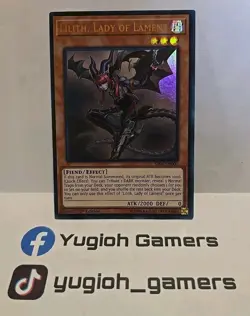 YUGIOH LILITH LADY OF LAMENT SR06 1ST EDITION ULTRA LIGHT PLAYED - Image 1