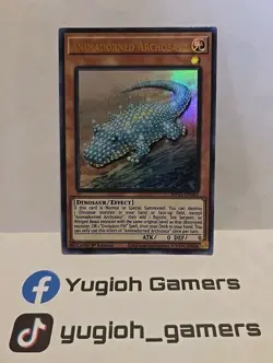YUGIOH ANIMADORNED ARCHOSAUR MP21 1ST EDITION ULTRA LIGHT PLAYED - Image 1