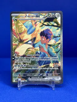 2025 Pokemon Journey Together Hop's Zacian EX Holo Card 186/159 - Image 1