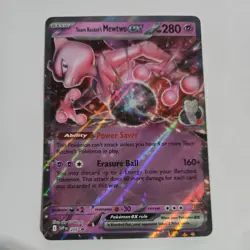 Team Rocket's Mewtwo ex 205 Sv: Scarlet & Violet Promo Cards Holo - Image 1