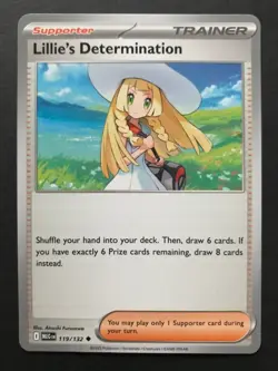 2 X Lillie’s Determination 119/132 Mega Evolution Pokemon Cards Useful Trainer - Image 3