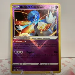 Radiant Gardevoir 069/196 Lost Origin Ultra Rare Holo Pokemon TCG Card NM/MINT - Image 1