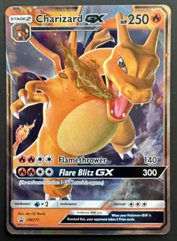 Charizard GX SM211 - NM Full Art Promo Pokemon Card NM - Image 3