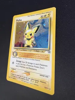 Pokemon Neo Genesis 2000 Pichu TCG Card 12/111 Rare Holo - Image 2