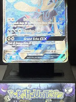 Pokemon Card Primarina GX SM39 Full Art STANDARD SIZE Black Star Promo Played - Image 3
