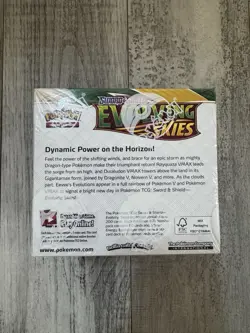 Evolving Skies Booster Box - No Cards - Display Box WITH WRAPPING & EMPTY PACKS! - Image 2