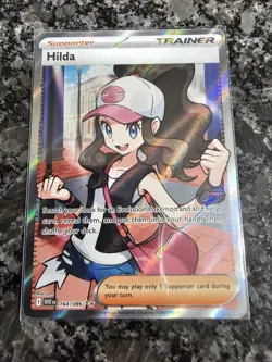 Hilda 164/086 Full Art Ultra Rare SV: White Flare Pokemon TCG Trainer Card - Image 1