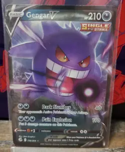 Pokemon Fusion Strike Gengar V Holo Ultra Rare Card 156/264 Pack Fresh! - Image 1