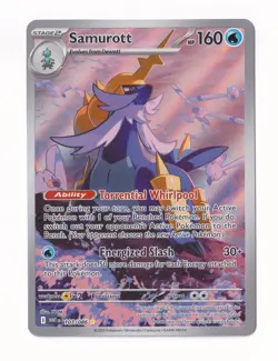 Pokemon Scarlet & Violet White Flare #107/086 Samurott - Image 1