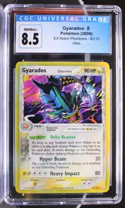 Pokemon ~ EX Holon Phantoms ~ Gyarados ~ Holo Rare ~ CGC 8.5 ~ NM/Mint+ ~ #8 - Image 1