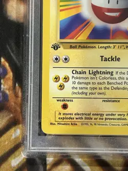 1999 Pokemon Electrode Jungle 1st Edition #18 Rare English - PSA 8 NM/Mint ⚡ - Image 4