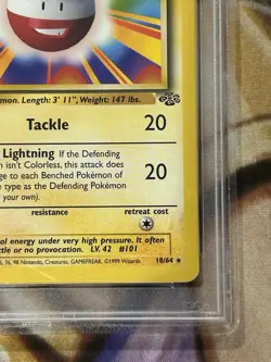 1999 Pokemon Electrode Jungle 1st Edition #18 Rare English - PSA 8 NM/Mint ⚡ - Image 5