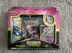 Pokemon TCG Mew Hidden Fates Pin Collection SEALED - Image 1