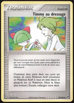 Carte Pokemon Timmy au dressage 89/100 Tempete de sable Francais - Image 1