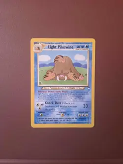 LIGHT PILOSWINE 26/105 NEO DESTINY RARE POKEMON TCG - Image 1