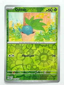 Oddish 043/165 Reverse Holo Common - Scarlet & Violet 151 Pokemon - Near Mint NM - Image 5