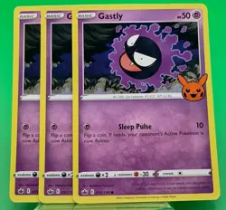 3x Gastly - 055/198 - Pokemon TCG Trick or Trade - Near Mint (NM) - Image 1