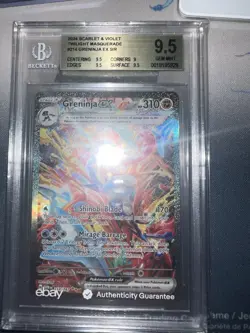 BGS 9.5 Greninja ex 214/167 2024 Pokemon SV SIR Twilight Masquerade ALT - Image 3