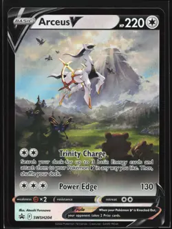 Pokemon Arceus V SWSH204 Sword & Shield Holo Black Star Promo NM - Image 1