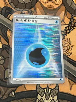 Water Energy SVEen 019 Horizantal Holo Pokemon - Image 1