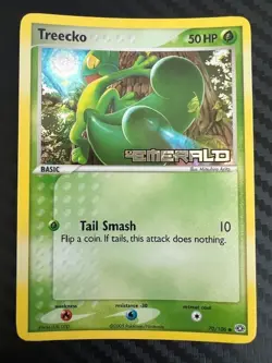 Pokemon TCG Treecko 70/106 Emerald Reverse Holo VLP - Image 1