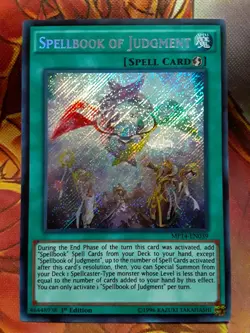Yugioh Spellbook of Judgment Secret Rare MP14-EN039 1st Ed Lightly Played - Image 1