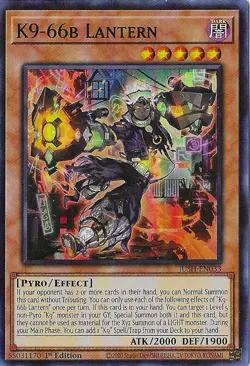 Yu-Gi-Oh! K9-66b Lantern Super Rare Justice Hunters JUSH-EN033 NM - Image 1